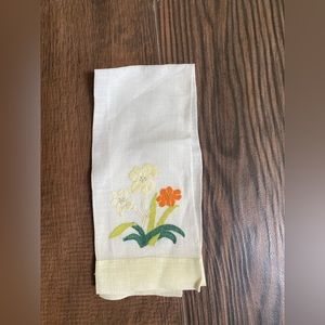 Hand Embroidered Cloth with Flower
